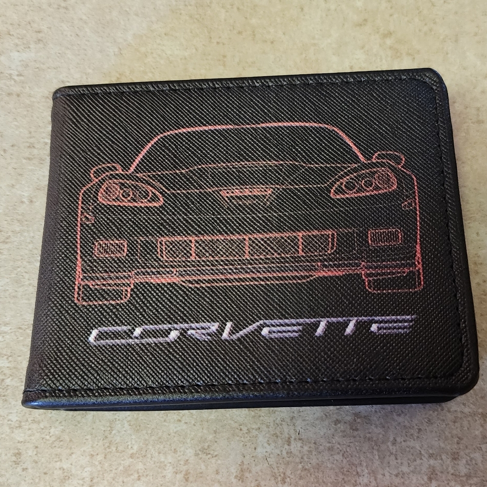 New Chevy Corvette bifold wallet. I have other Corvette items available